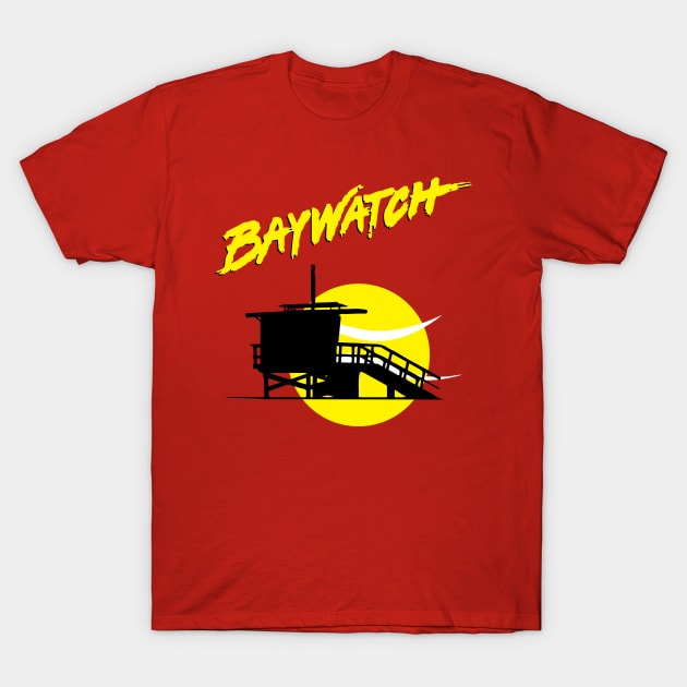 Baywatch Lifeguard T-Shirt by pitulas